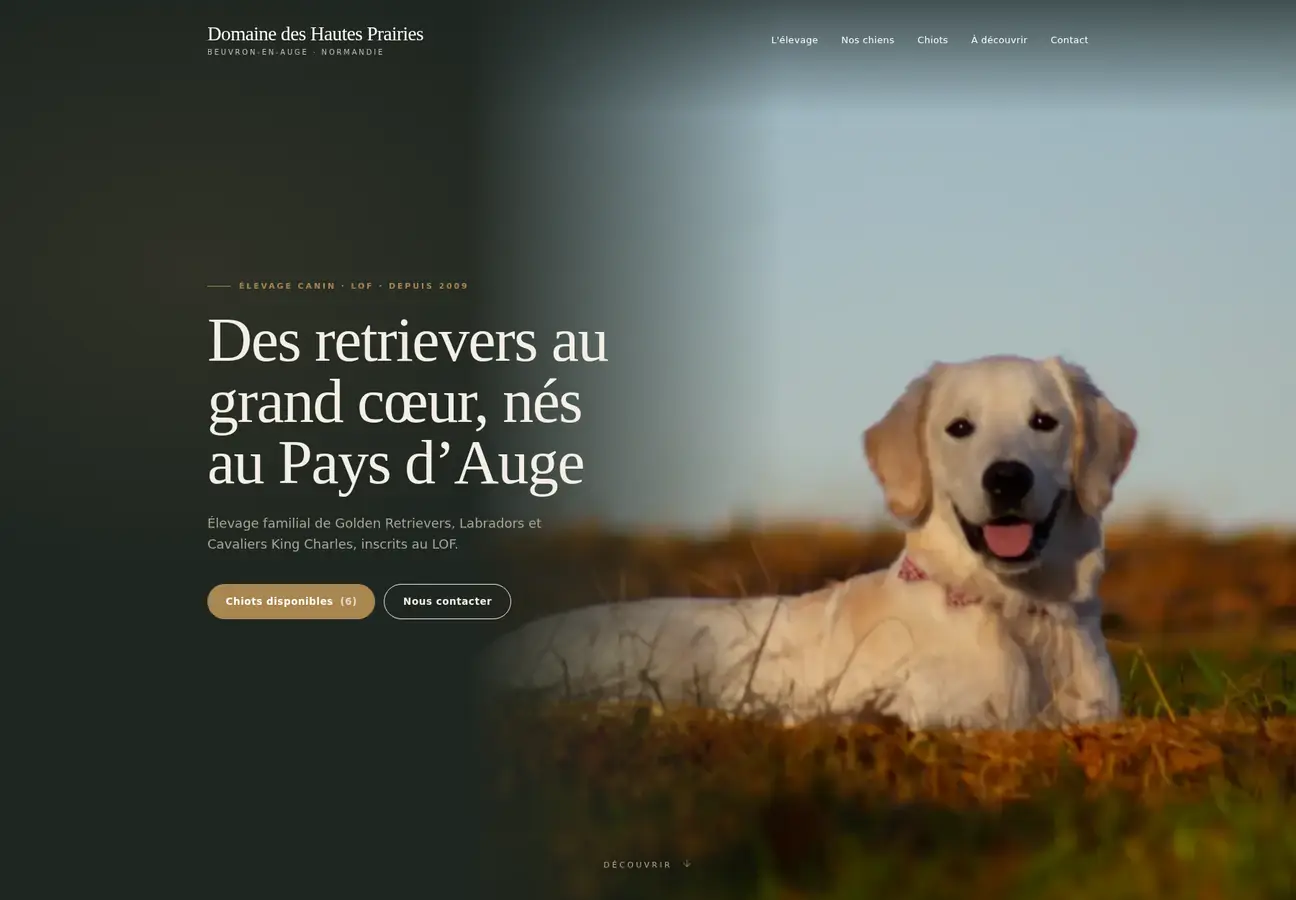 Aperçu du template : domaine-des-hautes-prairies.elevage-studio.fr